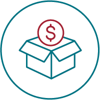 box with money icon