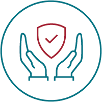 hands holding checkbox